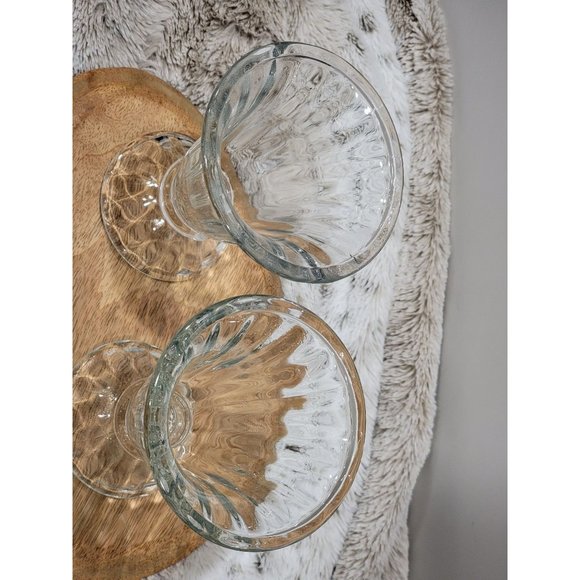 Vintage Clear Tulip Shaped Sundae Dish, Set of 2 - Picture 5 of 8